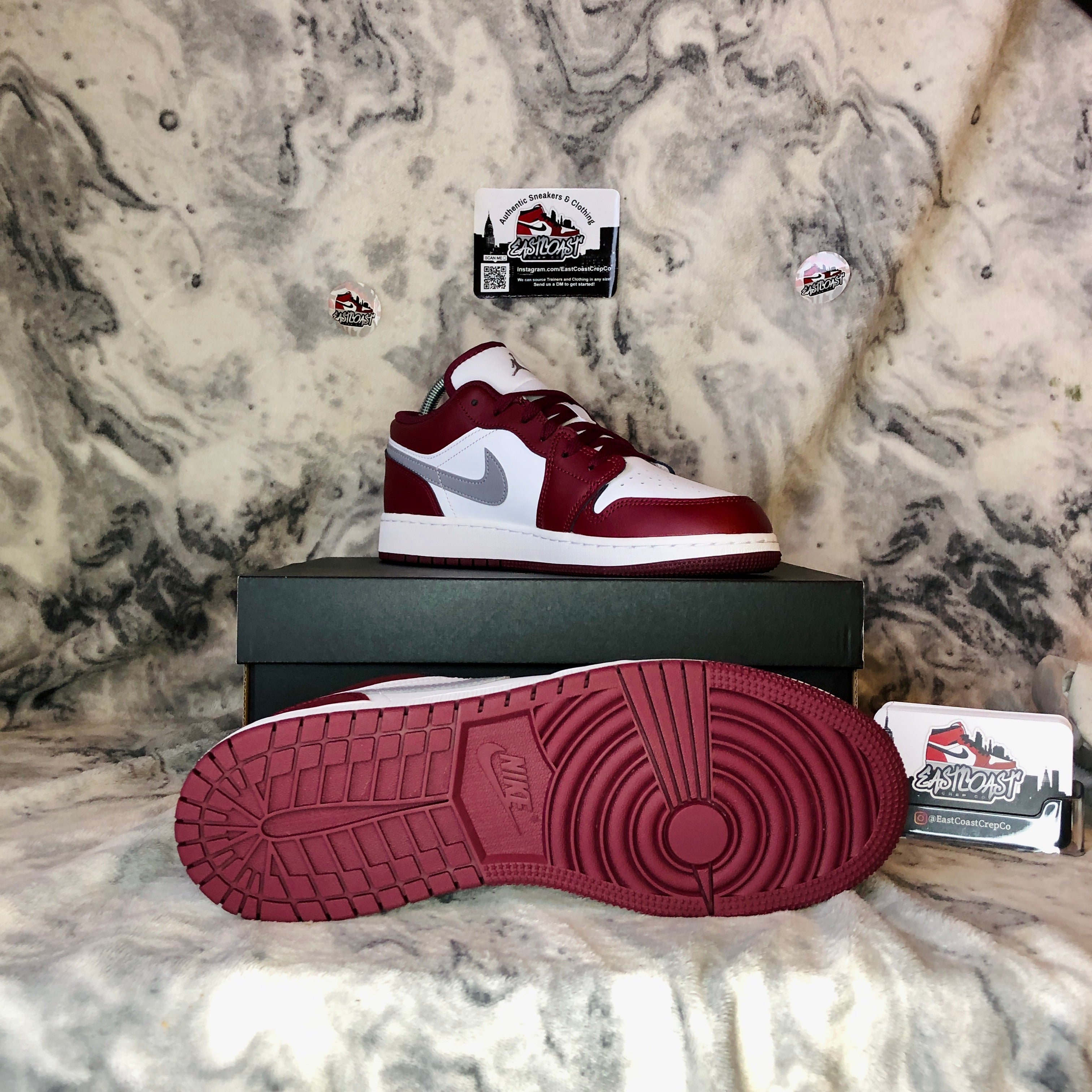 Nike Air Jordan 1 Low - Bordeaux – East Coast Crep Co.